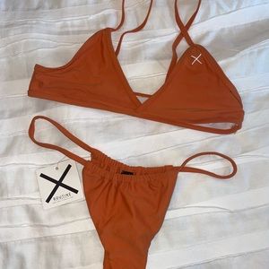 Boutine LA orange swim suit
